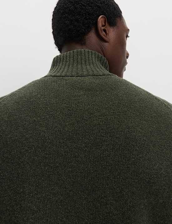 Lambswool Blend Half Zip Jumper