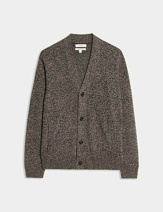 Lambswool Blend V-Neck Cardigan