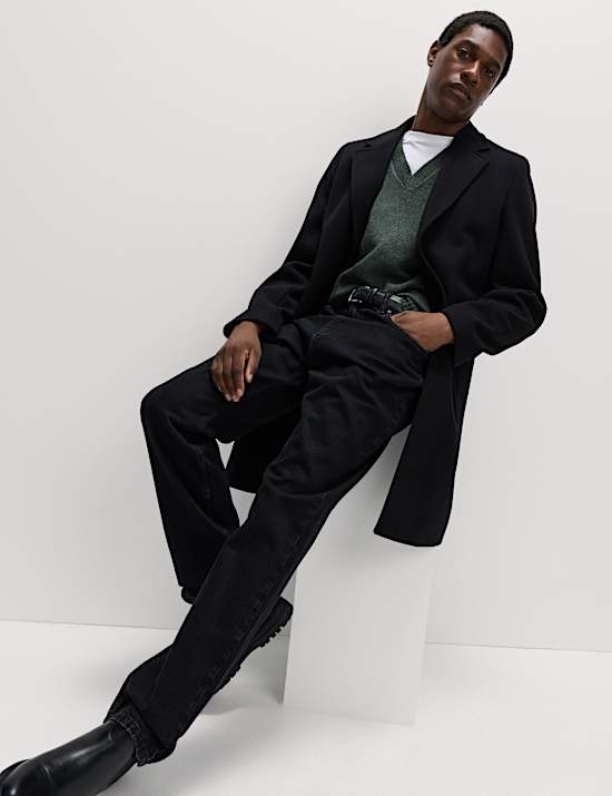 Lambswool Blend V-Neck Knitted Vest