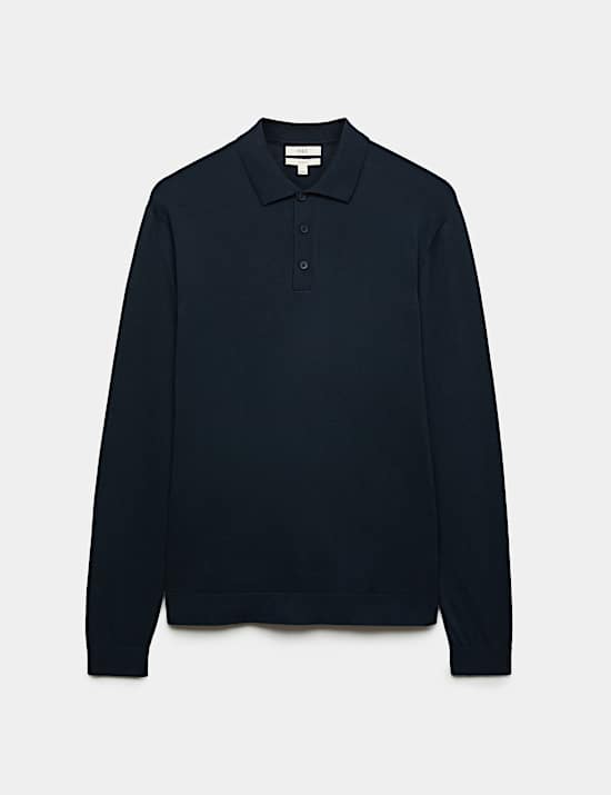 Pure Cotton Knitted Polo Shirt