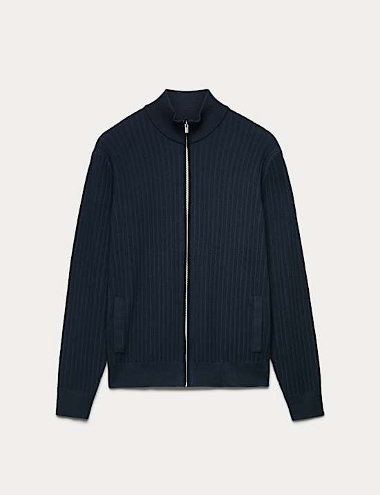 Cotton Rich Smart Funnel Neck Jumper