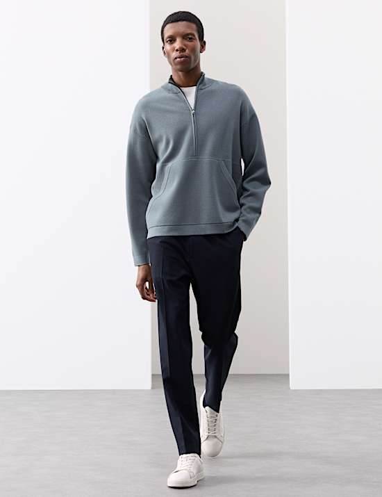 Milano Stitch Half Zip Jumper