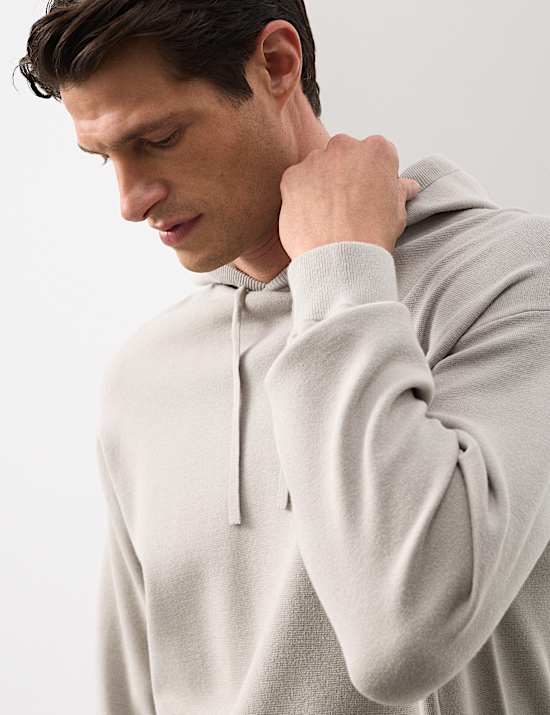 Milano Stitch Knitted Hoodie