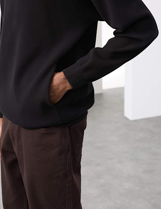 Milano Stitch Knitted Hoodie