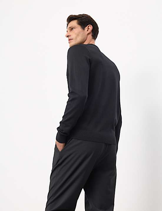 Mercerised Cotton Geometric Half Zip Polo