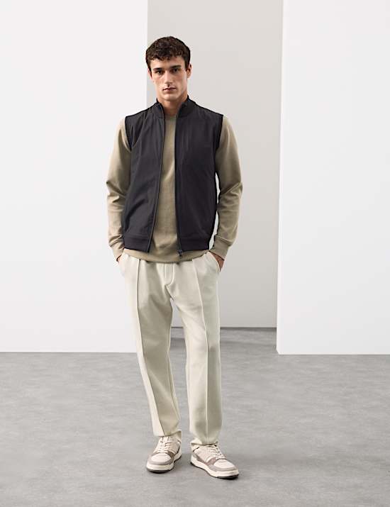 Two Fabric Performance Knitted Gilet