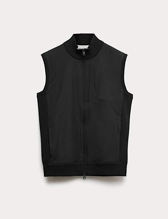 Two Fabric Performance Knitted Gilet