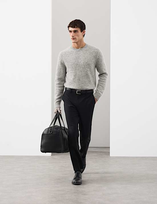 Merino Mohair Blend Relaxed Crew Jumper