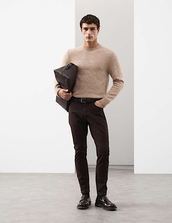 Merino Mohair Blend Relaxed Crew Jumper