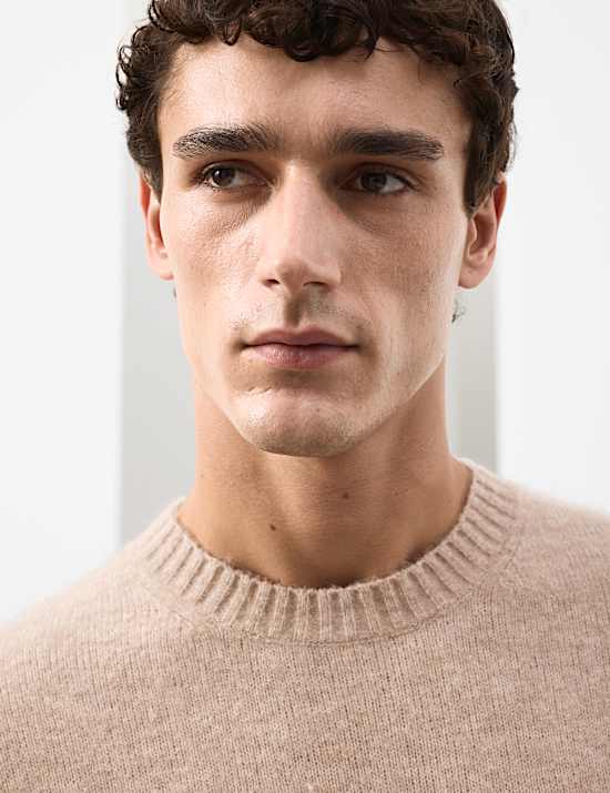 Merino Mohair Blend Relaxed Crew Jumper