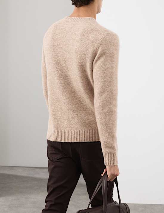 Merino Mohair Blend Relaxed Crew Jumper