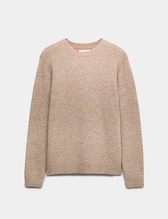 Merino Mohair Blend Relaxed Crew Jumper