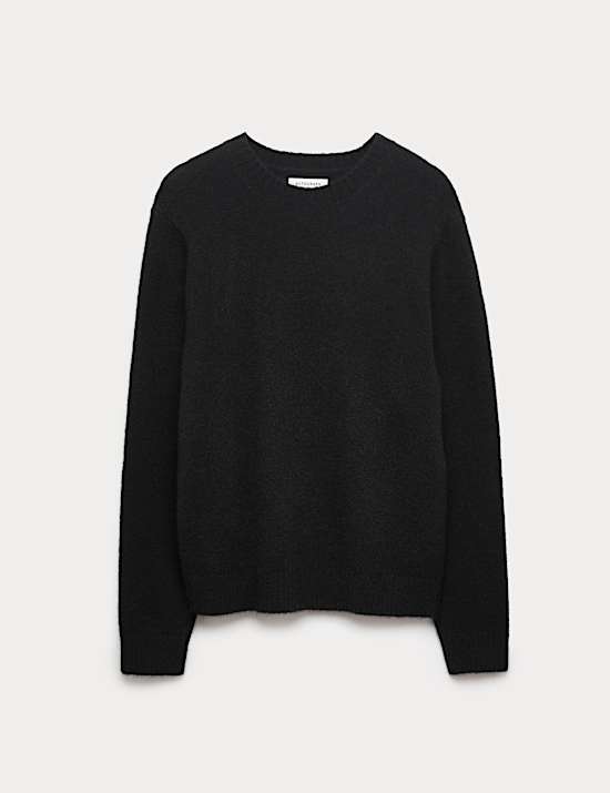 Merino Mohair Blend Relaxed Crew Jumper