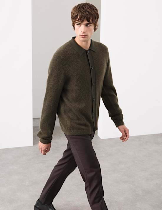 Merino Mohair Blend Cardigan