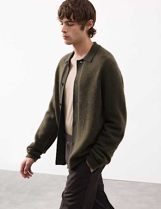 Merino Mohair Blend Cardigan