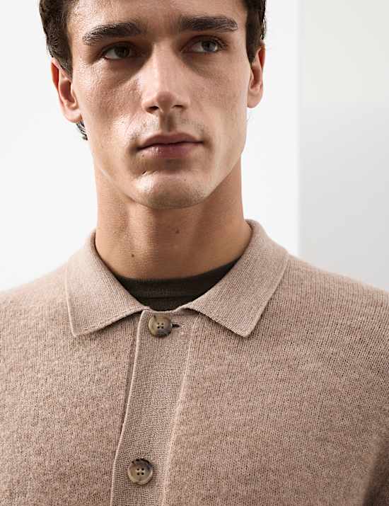 Vest van een merinowol- en mohairblend