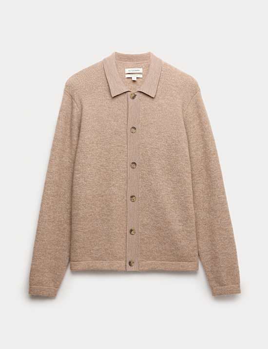 Vest van een merinowol- en mohairblend