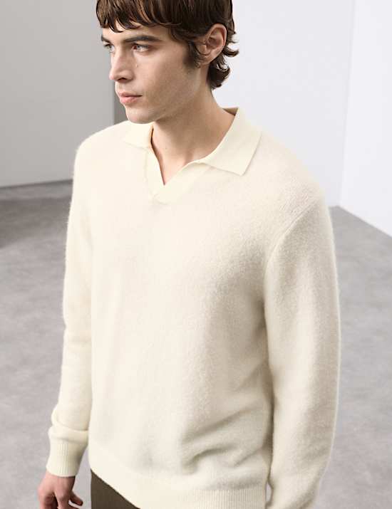 Merino Mohair Blend Block Striped Jumper