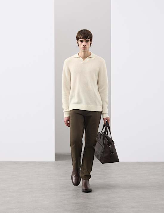 Merino Mohair Blend Block Striped Jumper