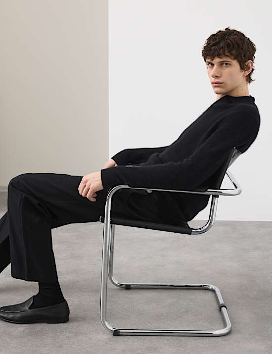 Merino Mohair Blend Block Striped Jumper