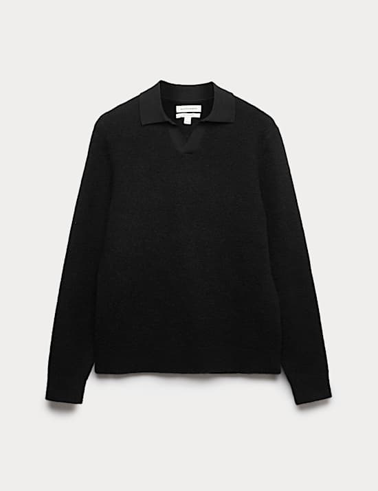 Pull en laine m&eacute;rinos et mohair m&eacute;lang&eacute;s &agrave; larges rayures