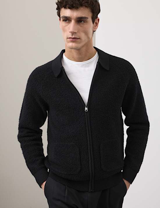 Pure Wool Loop Stitch Jacket