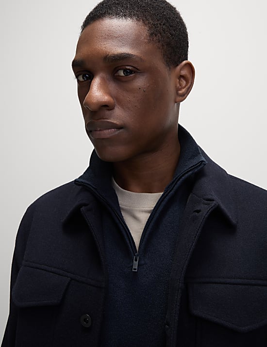 Cashmilon™ High Neck Half Zip Jumper