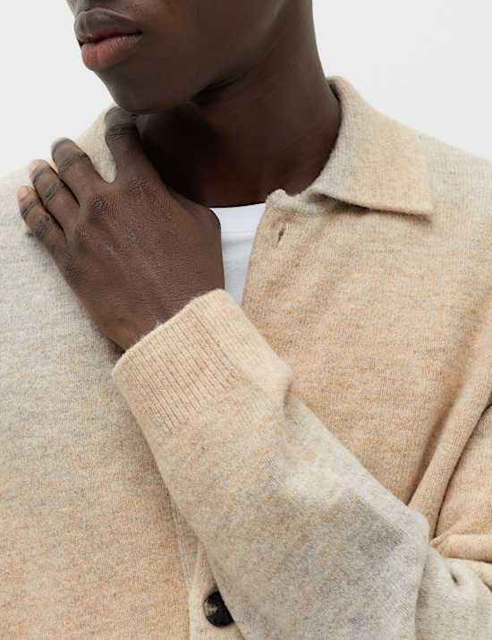 Cardigan confortable boutonn&eacute; &agrave; motif d&eacute;grad&eacute;