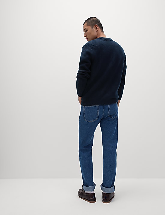 Πουλόβερ με κλειστή στρογγυλή λαιμόκοψη από εξαιρετικά απαλό μαλλί