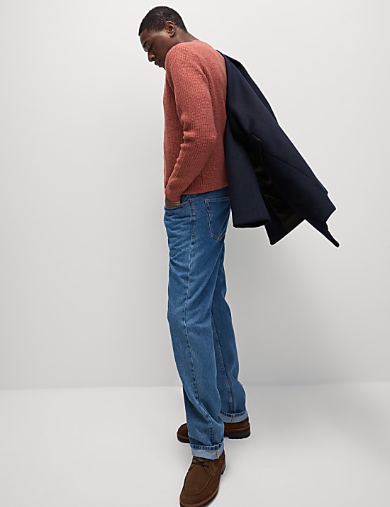 Πουλόβερ με κλειστή στρογγυλή λαιμόκοψη από εξαιρετικά απαλό μαλλί