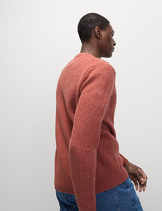 Πουλόβερ με κλειστή στρογγυλή λαιμόκοψη από εξαιρετικά απαλό μαλλί