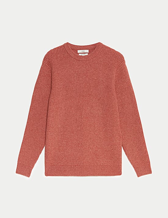 Πουλόβερ με κλειστή στρογγυλή λαιμόκοψη από εξαιρετικά απαλό μαλλί