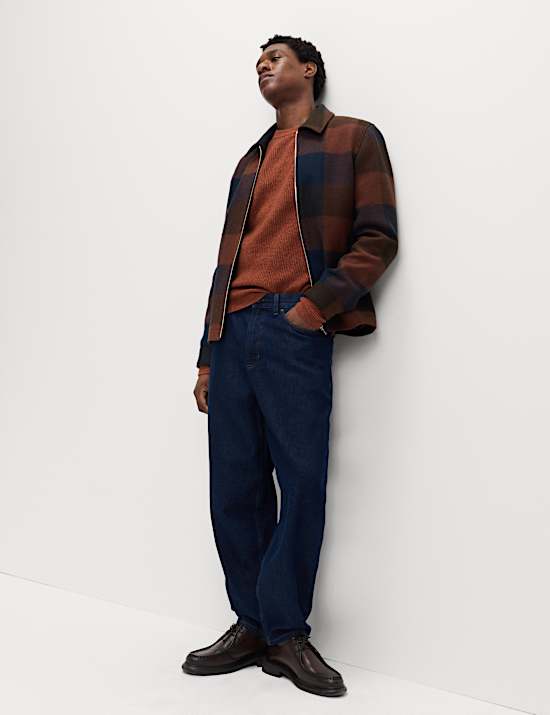 Pull ultra-doux c&ocirc;tel&eacute; &agrave; col rond avec laine