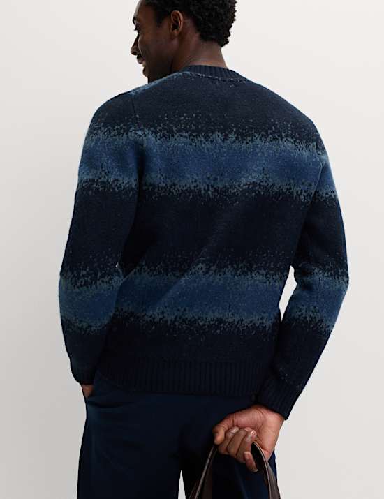 Supersoft Ombre Crew Neck Jumper with Wool