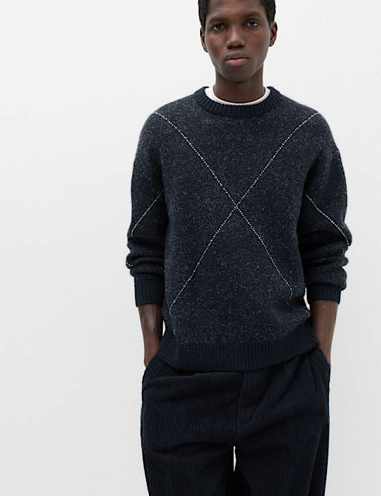 Argyle Crew Neck Jumper