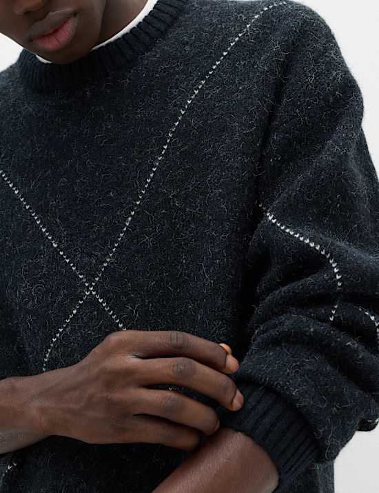 Argyle Crew Neck Jumper