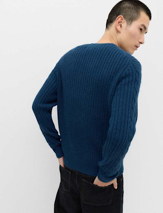Cable Knit Crew Neck Jumper