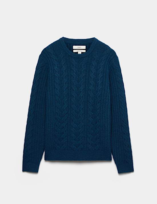 Cable Knit Crew Neck Jumper