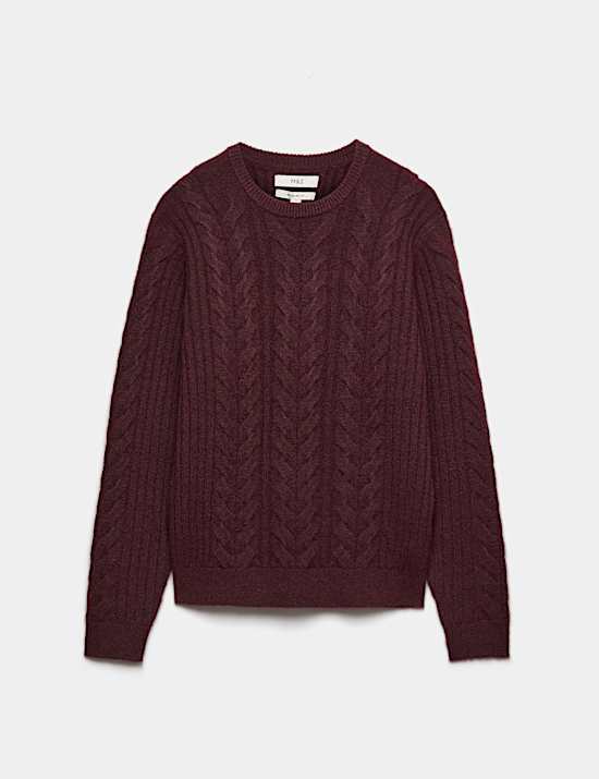 Cable Knit Crew Neck Jumper
