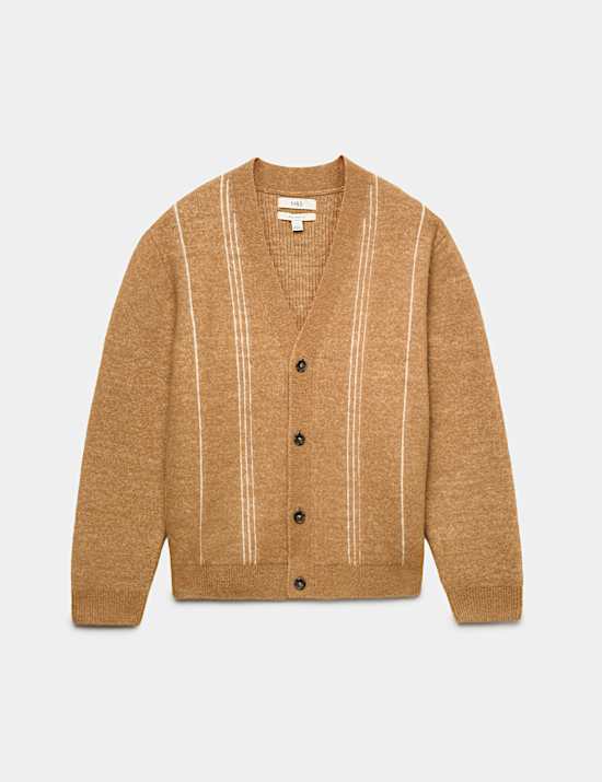 Lofty Relaxed Fit Striped Cardigan