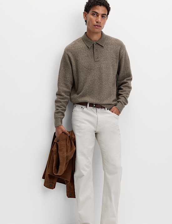 Supersoft Polo Neck Jumper with Wool