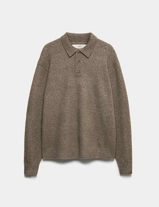 Supersoft Polo Neck Jumper with Wool