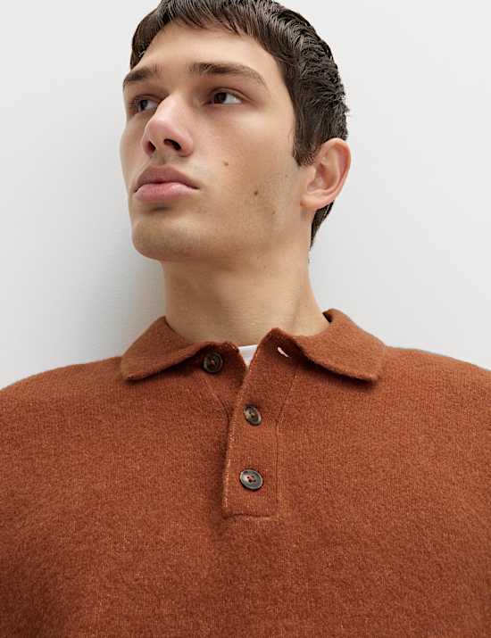 Supersoft Polo Neck Jumper with Wool
