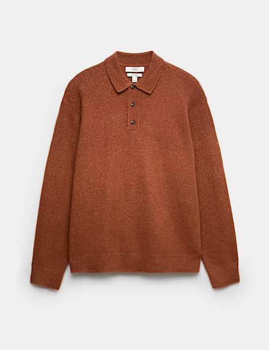 Supersoft Polo Neck Jumper with Wool