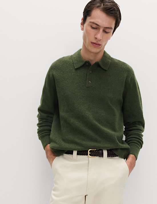 Supersoft Polo Neck Jumper with Wool