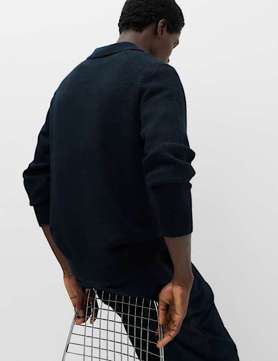 Polo en maille ultra-douce &agrave; fermeture zipp&eacute;e au quart