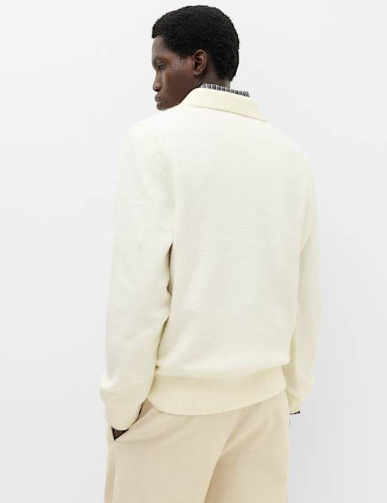Supersoft Quarter Zip Knitted Polo Shirt
