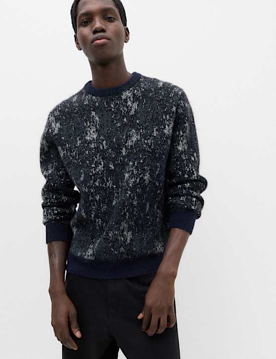 Fairisle Crew Neck Jumper with Wool