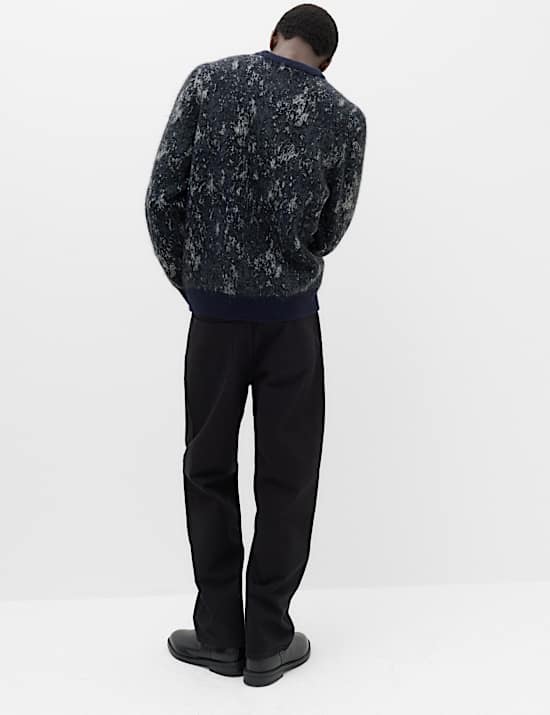 Fairisle Crew Neck Jumper with Wool