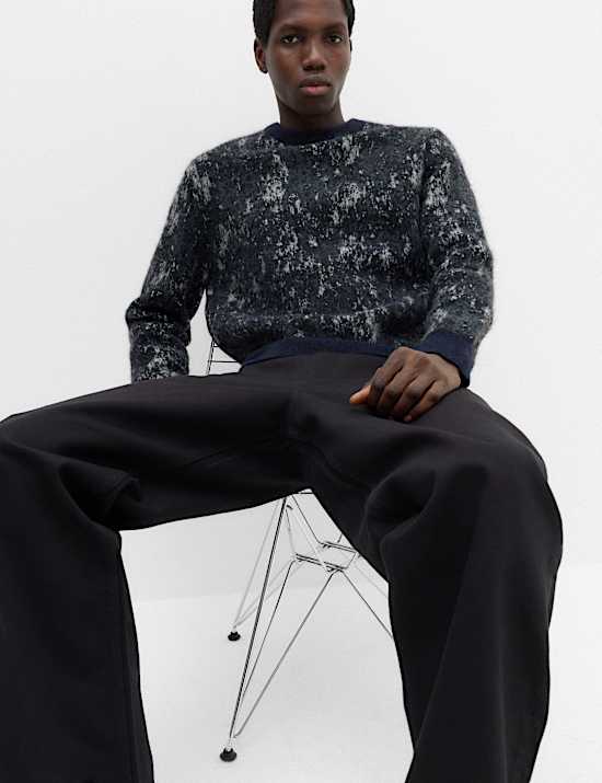 Fairisle Crew Neck Jumper with Wool
